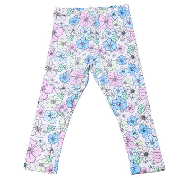 Pink Floral Print Leggings Nawao.com