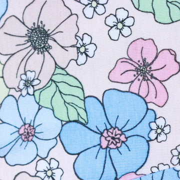 Pink Floral Print Leggings Nawao.com