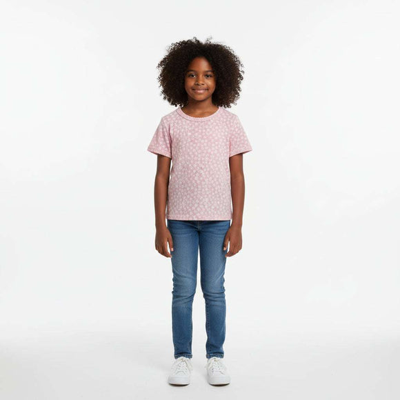 Pink Floral Rib T Shirts Assorted Nawao.com