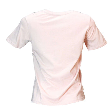 Pink Floral Roping Embellished T Shirt Nawao.com