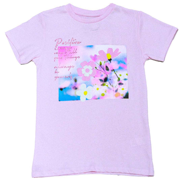 PINK FLORAL S S T-SHIRTS PALE PINK 8 9 YEARS Nawao.com