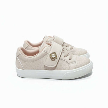 Pink Flower Charm Sneaker Pale Pink Nawao.com