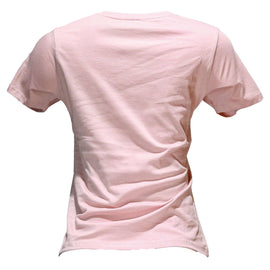 Pink Foil Printed T Shirt Nawao.com