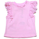 Pink Frills Blouse Pale Nawao.com
