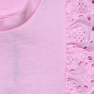 Pink Frills Blouse Pale Nawao.com