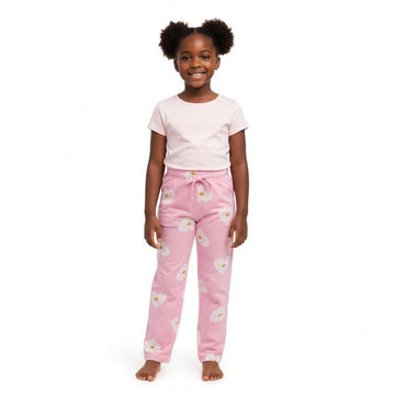 Pink Heart All Over Print Wideleg Active Track Pants  Pale Pink Nawao.com