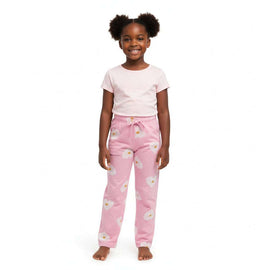 Pink Heart All Over Print Wideleg Active Track Pants  Pale Pink Nawao.com