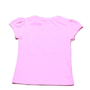 Pink Heart Sequins T Shirt Nawao.com