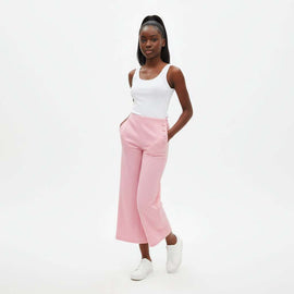 Pink Jacquard Culottes Nawao.com