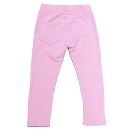 Pink Knit Jeggings Pale Pink Nawao.com