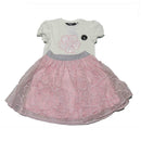 Pink Lace Skirt With White Tshirt Set Nawao.com