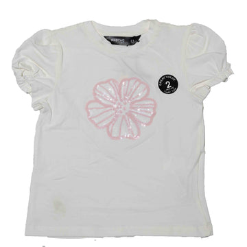Pink Lace Skirt With White Tshirt Set Nawao.com