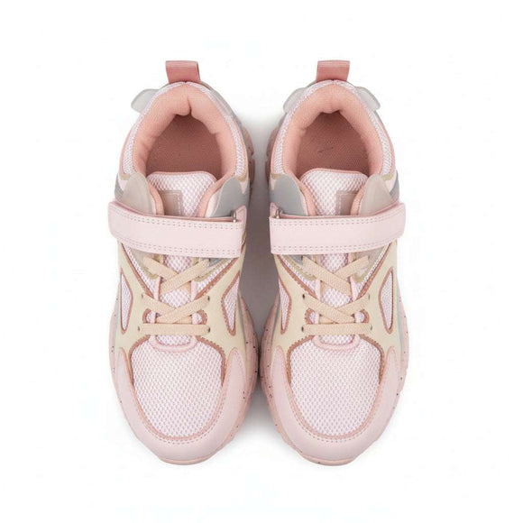 Pink Material Block Trainer Pale Pink Nawao.com