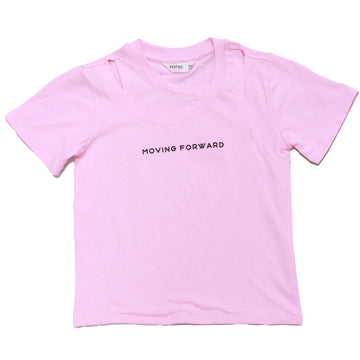 Pink Overlay Twofer Top Pale Pink Nawao.com