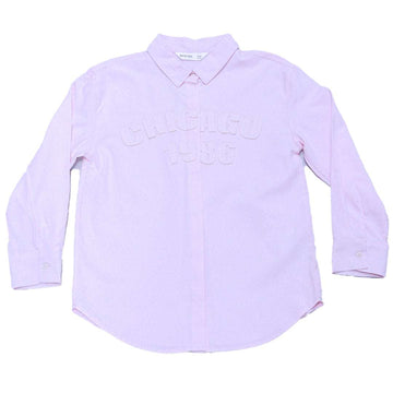 Pink Oxford Shirts W  Applique Pale Pink Nawao.com