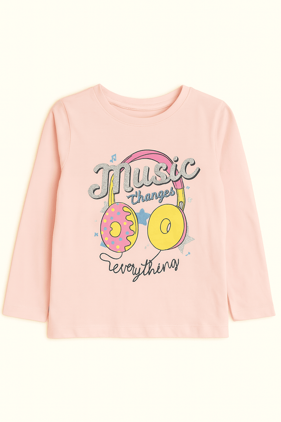 Pink Placement Print L S Pj Sets Pale Pink Nawao.com