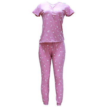 Pink Poly Spandex Table Pj Set Pale Nawao.com
