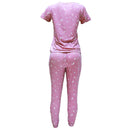 Pink Poly Spandex Table Pj Set Pale Nawao.com