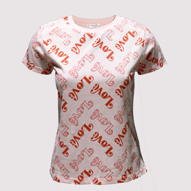 Pink Printed T-Shirt Nawao.com