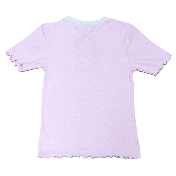 PINK RIB T-SHIRTS PALE PINK 13 14 YEARS Nawao.com