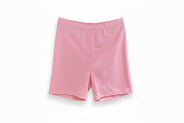 Pink Skater Layered Dress W  Shorts Pale Pink Top Nawao.com