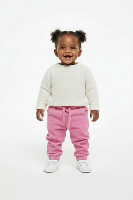 Pink Solid Active Pant Pale Pink Nawao.com