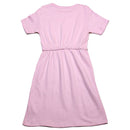 Pink Sporty Knitted Dress Nawao.com