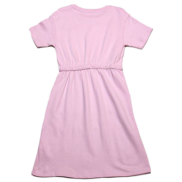Pink Sporty Knitted Dress Nawao.com