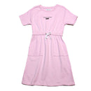 Pink Sporty Knitted Dress Nawao.com