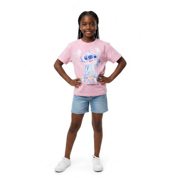 Pink Stitch Oversize T Shirts Pale Pink Nawao.com