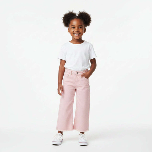 Pink Straight Leg Jean  Pale Pink Nawao.com