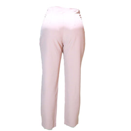 Pink Straight Leg Single Button Trouser Nawao.com