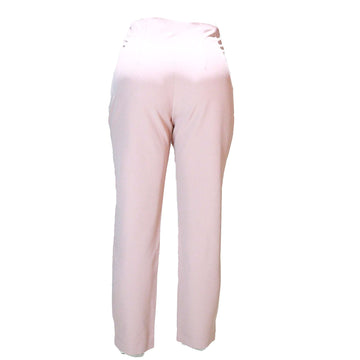 Pink Straight Leg Single Button Trouser Nawao.com