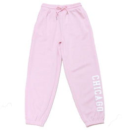 Pink Track Pants With Emboss Pale Pink Nawao.com