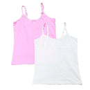 Pink White 2Pcs Pack Vest Assorted Nawao.com