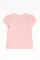 Pink Yourself Love Placement Print T Shirt Pale Pink Nawao.com