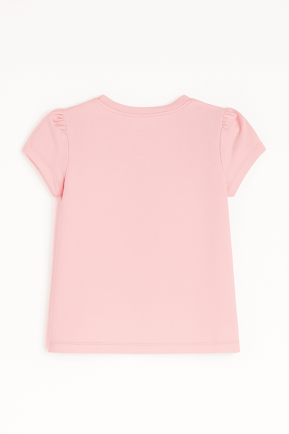 Pink Yourself Love Placement Print T Shirt Pale Pink Nawao.com