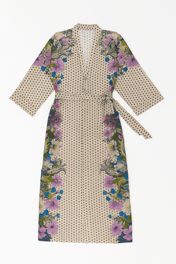 Placement Printed Dress Nawao.com