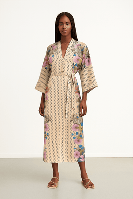 Placement Printed Dress Nawao.com