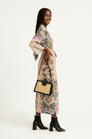 Placement Printed Dress Nawao.com