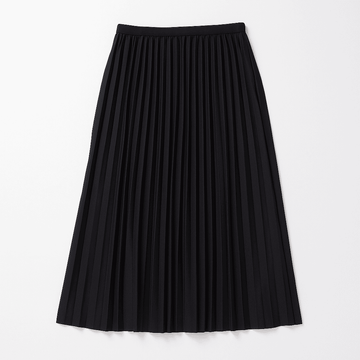PLEATED SKIRT BLACK Nawao.com