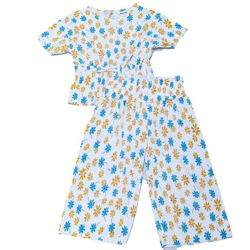Plisse Blouse And Pant Sets Nawao.com