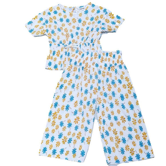 Plisse Blouse And Pant Sets Nawao.com