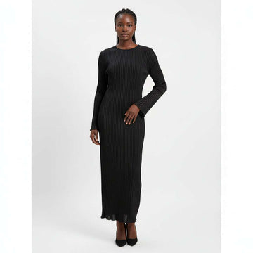 Plisse Mai Dress Black Nawao.com
