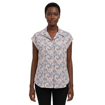 Printed Button Down Collared Resort Shirt  Assorted Nawao.com