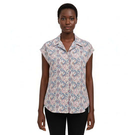 Printed Button Down Collared Resort Shirt  Assorted Nawao.com