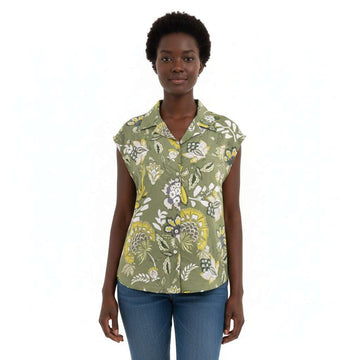 Printed Button Down Collared Resort Shirt  Assorted Nawao.com