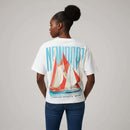 Printed Interlock T Shirt White Nawao.com