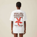 Printed  Malibu Interlock T Shirt White Nawao.com