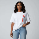 Printed  Malibu Interlock T Shirt White Nawao.com